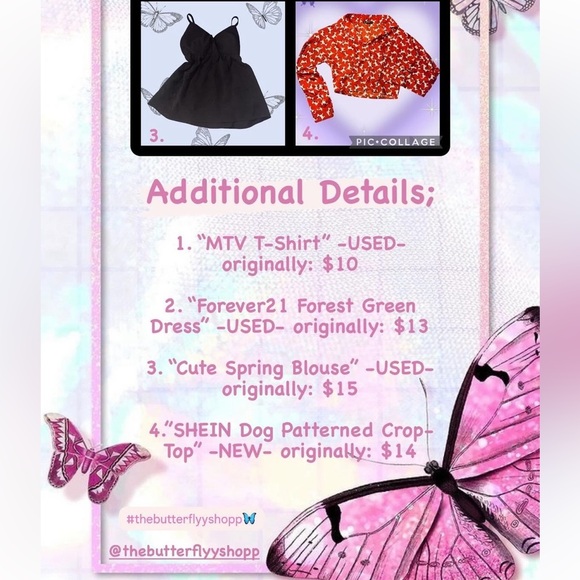 🦋💰SIZE SMALL BUNDLE DEAL💰🦋
#thebutterflyyshopp🦋 - Picture 3 of 3